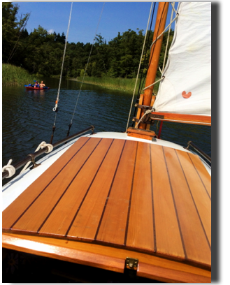 Segeln auf dem Fluss Dollbek 2